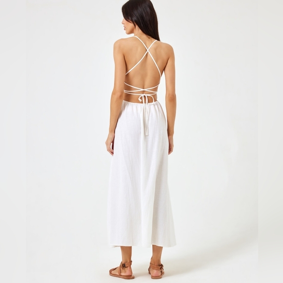 L*Space Playa Vista Midi Dress in Cream - Picture 4 of 7